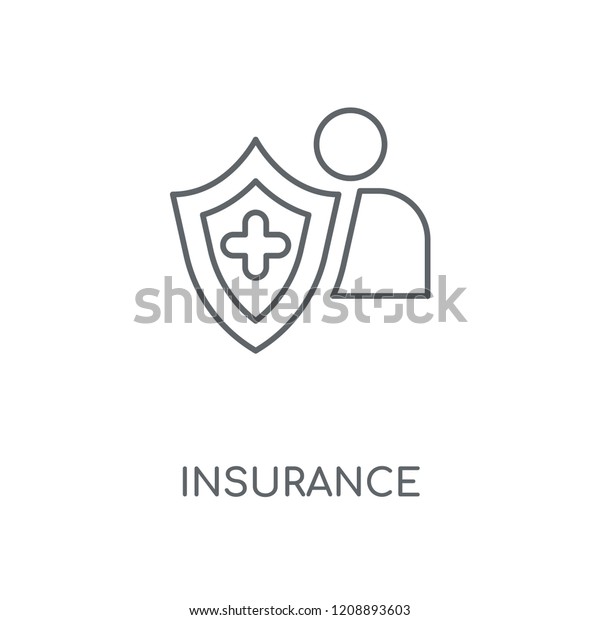 Insurance linear icon. Insurance\
concept stroke symbol design. Thin graphic elements vector\
illustration, outline pattern on a white background, eps\
10.