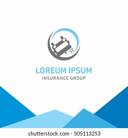 Insurance logo, Accident insurance, logo vector template