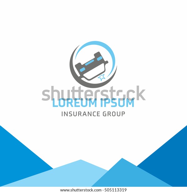 Insurance logo,\
Car insurance, logo vector\
template