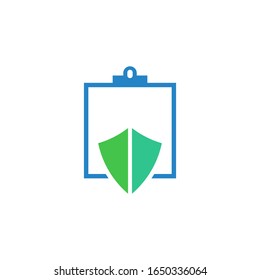 Diseño de icono vectorial de plantilla de logotipo de seguro