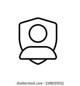 insurance mark icon illustration template