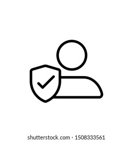 insurance mark icon illustration template