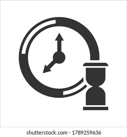 Insurance maturity time icon, vector graphics