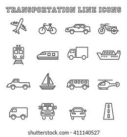 insurance minimal outline icons, vector pictogram set