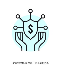 Insurance Modern Simple UI Vector Icon