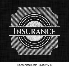 Insurance on blackboard