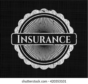 Insurance on chalkboard
