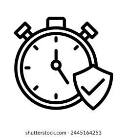 Insurance Period icon in vector. Logotype
