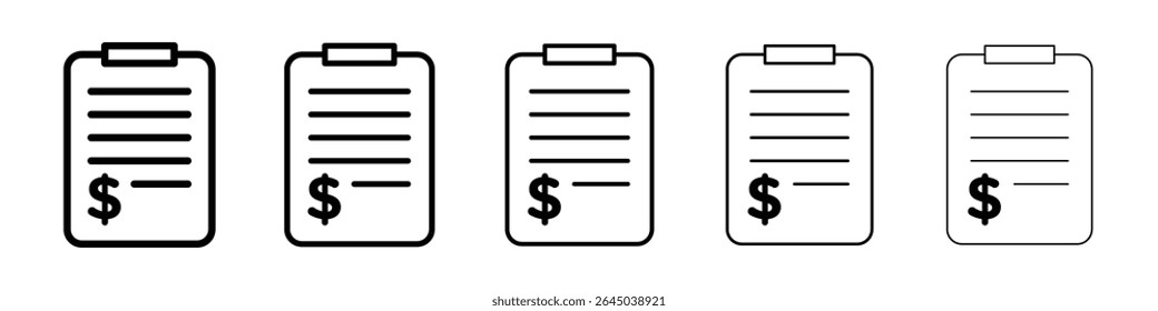 Ícone da apólice de seguro preencheu o conceito de sinal plano para web design.