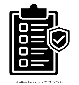 Insurance Policy icon line vector illustration