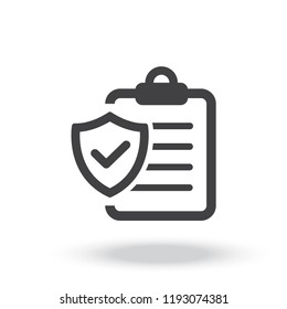 Insurance policy Icon vector