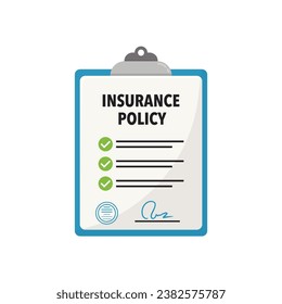 Insurance Policy Icon Vector Design.