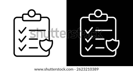 Insurance policy icon vector illustration for web and mobile
