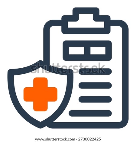 Insurance policy protection coverage document icon
