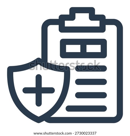 Insurance policy protection coverage document icon