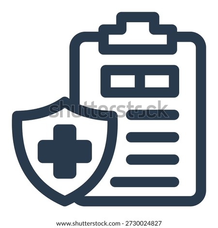 Insurance policy protection coverage document icon