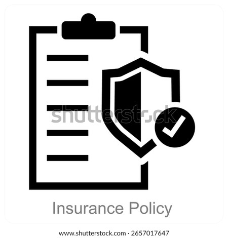 Insurance Policy vector icon concept design