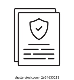 Insurance policy :Vector Icon which can easily modify or edit
