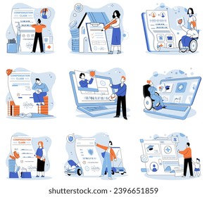 Insurance policy vector illustration. An insurance policy is guardian shield, ensuring fortress financial security Safety is ink, and document is canvas painting picture well-being