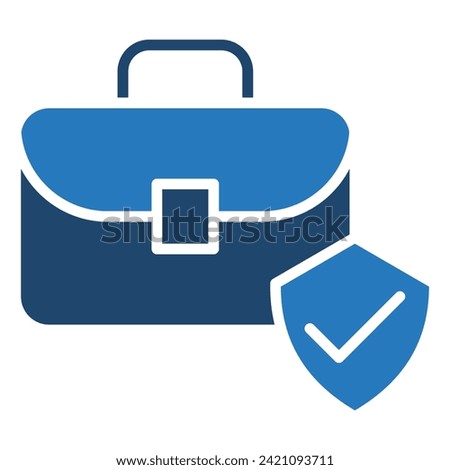 Insurance Portfolio icon line vector illustration