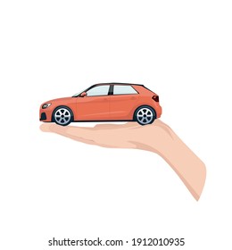 Seguro de riesgo de protección de seguros, auto seguro. Ilustración vectorial.