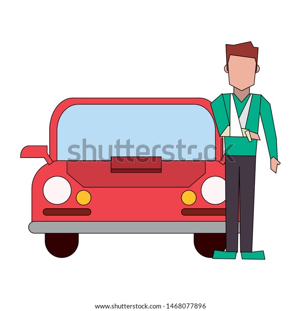insurance protection risk\
security, safe car with own cartoon vector illustration graphic\
design