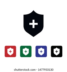 Insurance, protection, security, shield, icon. Element of security for mobile concept and web apps illustration. Thin flat icon for website design and development, app. Vector icon
