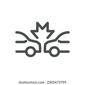 Insurance related icon outline and linear vector.