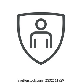 Insurance related icon outline and linear vector.