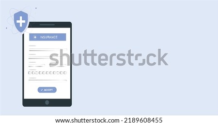 Insurance. insurance report service icons. Insurance document background realistic 3d rendering