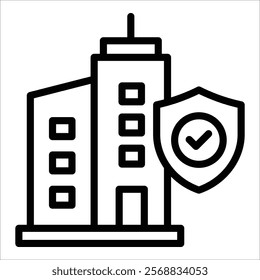 Insurance Service Icon Element For Design