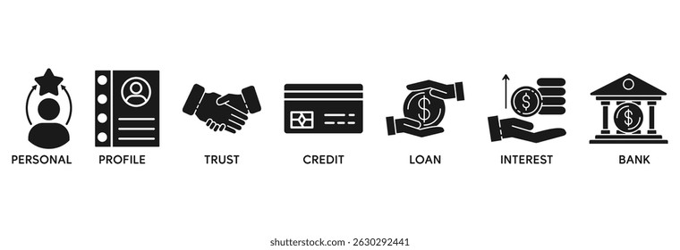 Insurance services icon set vector illustration concept relate to family, car, education, health, business, and travel insurance