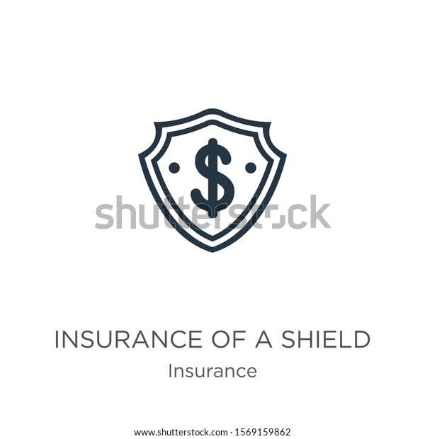 Insurance of a shield with dollar sign icon vector.\
Trendy flat insurance of a shield with dollar sign icon from\
insurance collection isolated on white background. Vector\
illustration can be used for\
