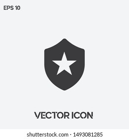Insurance, shield vector icon illustration for web and mobile applications. Premium quality. 