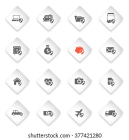 Insurance simply symbol for web icons and user interface