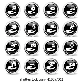 Insurance simply symbol for web icons and user interface