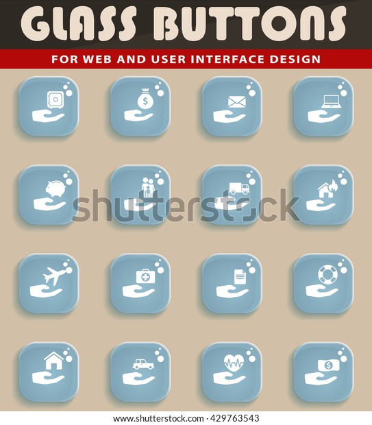 Insurance\
simply symbol for web icons and user\
interface