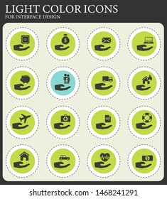 Insurance simply vector icons for web and user interface design