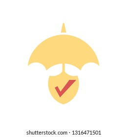 Insurance symbol icon vector