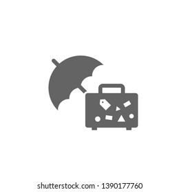 Insurance, travel, trip icon. Element of insurance icon. Premium quality graphic design icon. Signs and symbols collection icon for websites, web design