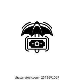 Insurance Umbrella line icon. Universal creative premium symbol. Vector sign icon logo template. Vector illustration
