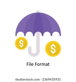 Insurance vector Flat Icon Design illustration. Symbol on White background EPS 10 File
