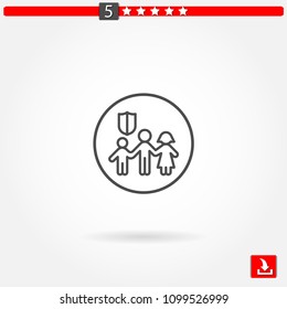 insurance vector icon