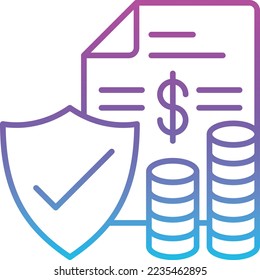 Insurance vector icon. Can be used for printing, mobile and web applications.