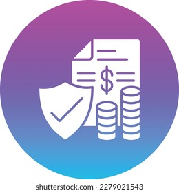 Insurance vector icon. Can be used for printing, mobile and web applications.