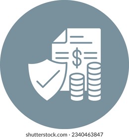 Insurance vector icon. Can be used for printing, mobile and web applications.