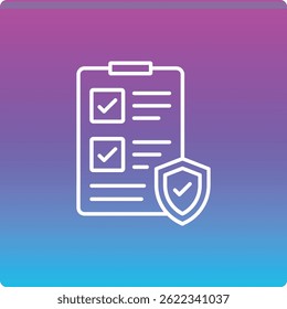 Icono de Vector de seguros. Se puede utilizar para aplicaciones de impresión, móviles y de Web.