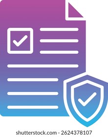 Icono de Vector de seguros. Se puede utilizar para aplicaciones de impresión, móviles y de Web.