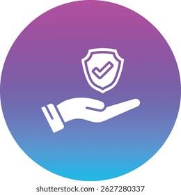 Insurance vector icon. Can be used for printing, mobile and web applications.
