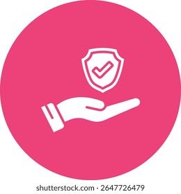 Insurance vector icon. Can be used for printing, mobile and web applications.